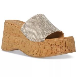 Steve Madden Rhinestone Platform Sandals